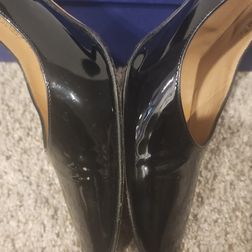 Bally Women's Shiny Black Heels - Picture 7 of 10